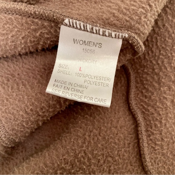Woolrich Fleece Fall Jacket Woman’s Hickory US Large Brown - Picture 3 of 7